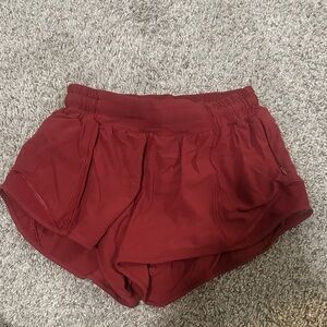 Women's Red Lululemons shorts